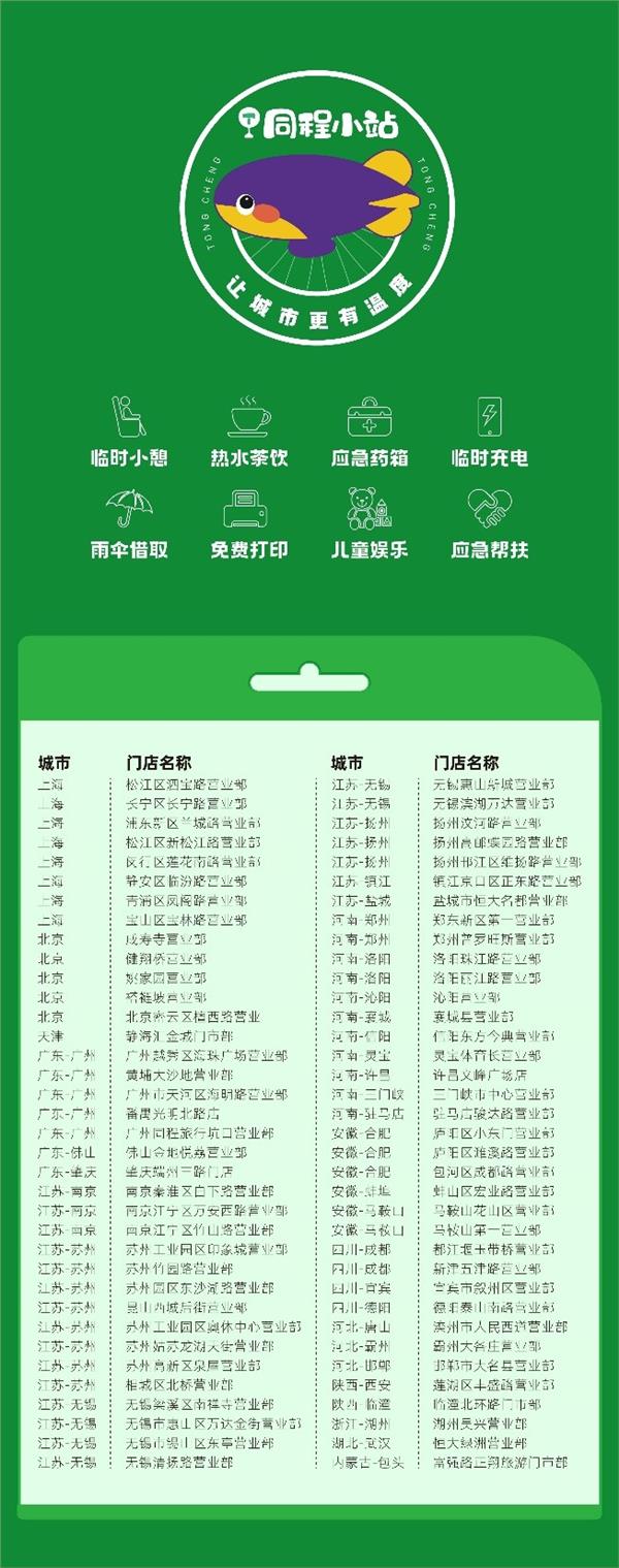 同程旅行多地门店推出同程小站公益探索城市服务新方向(图2)