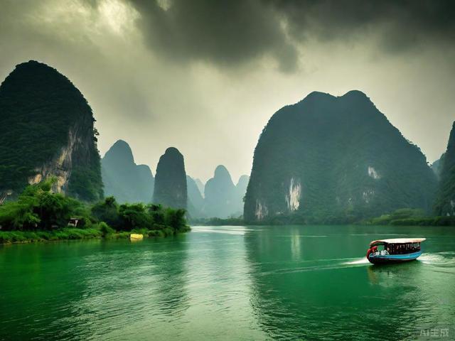 暴雨下的桂林：划船探险不一样的旅行！(图2)