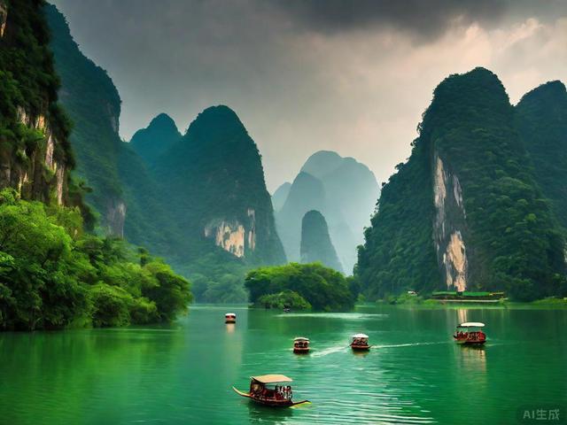 暴雨下的桂林：划船探险不一样的旅行！(图3)