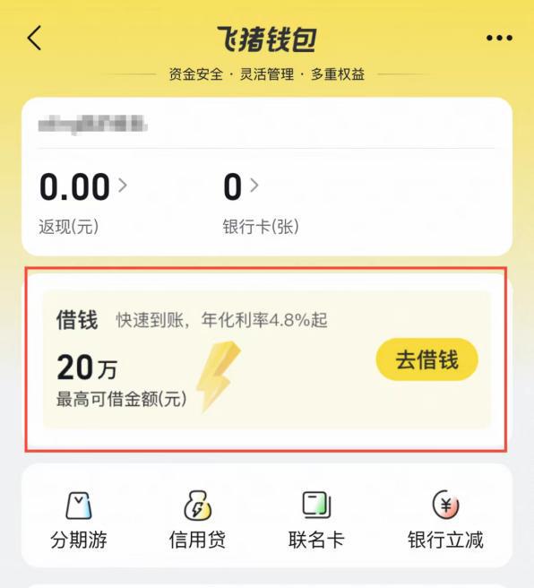 飞猪旅行上线信用贷产品金融业务探索动作频频(图1)