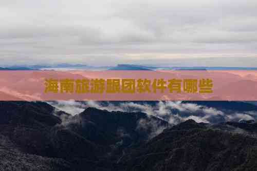 海南旅游跟团软件有哪些(图8)
