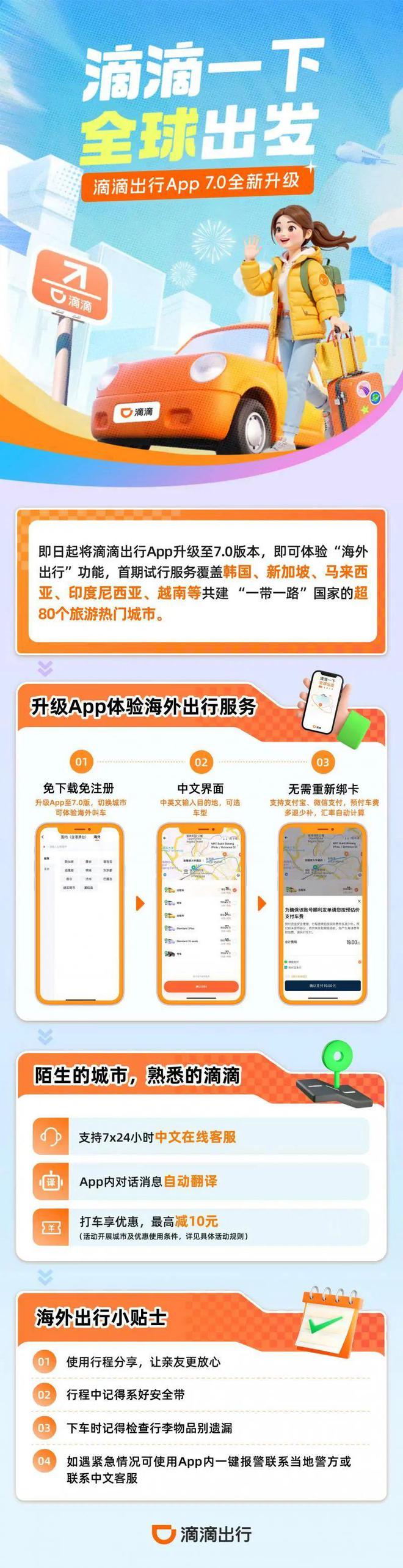 滴滴上线个全球热门城市(图1)